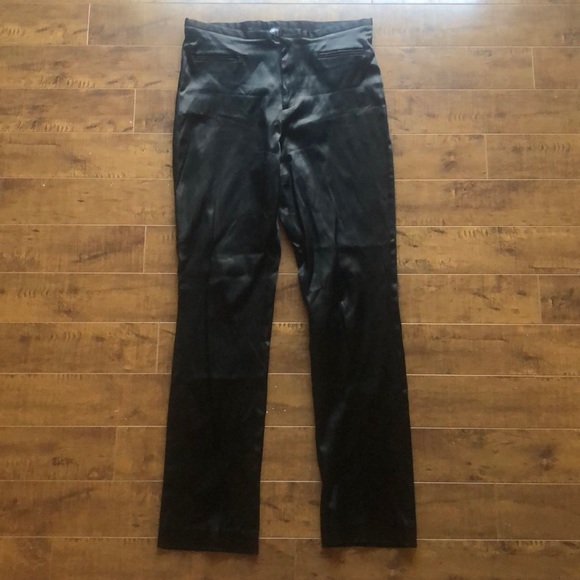 Black acetate/poly dress pants - Picture 1 of 2